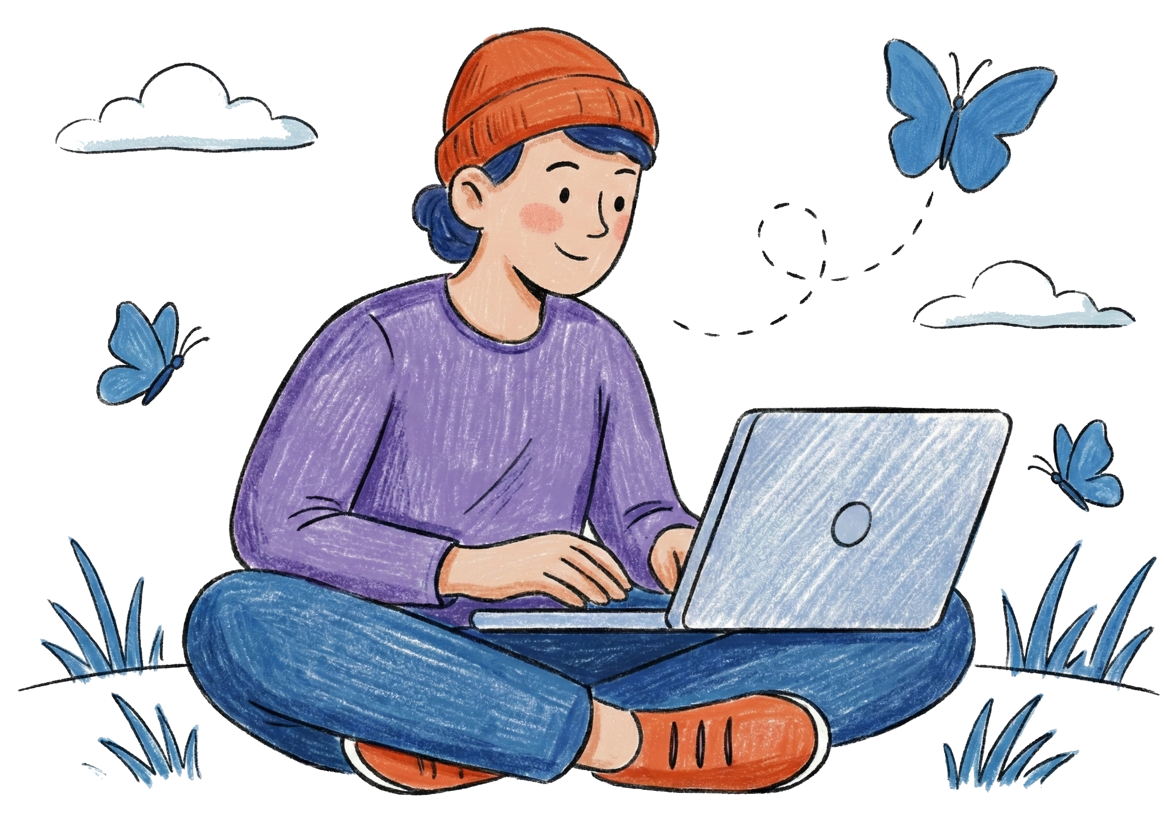 Writer finding creative inspiration with BlueTip