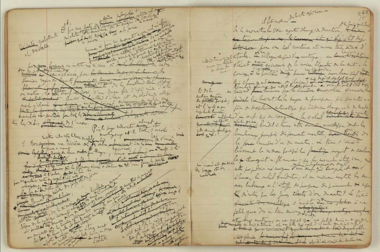 Marcel Proust's manuscript