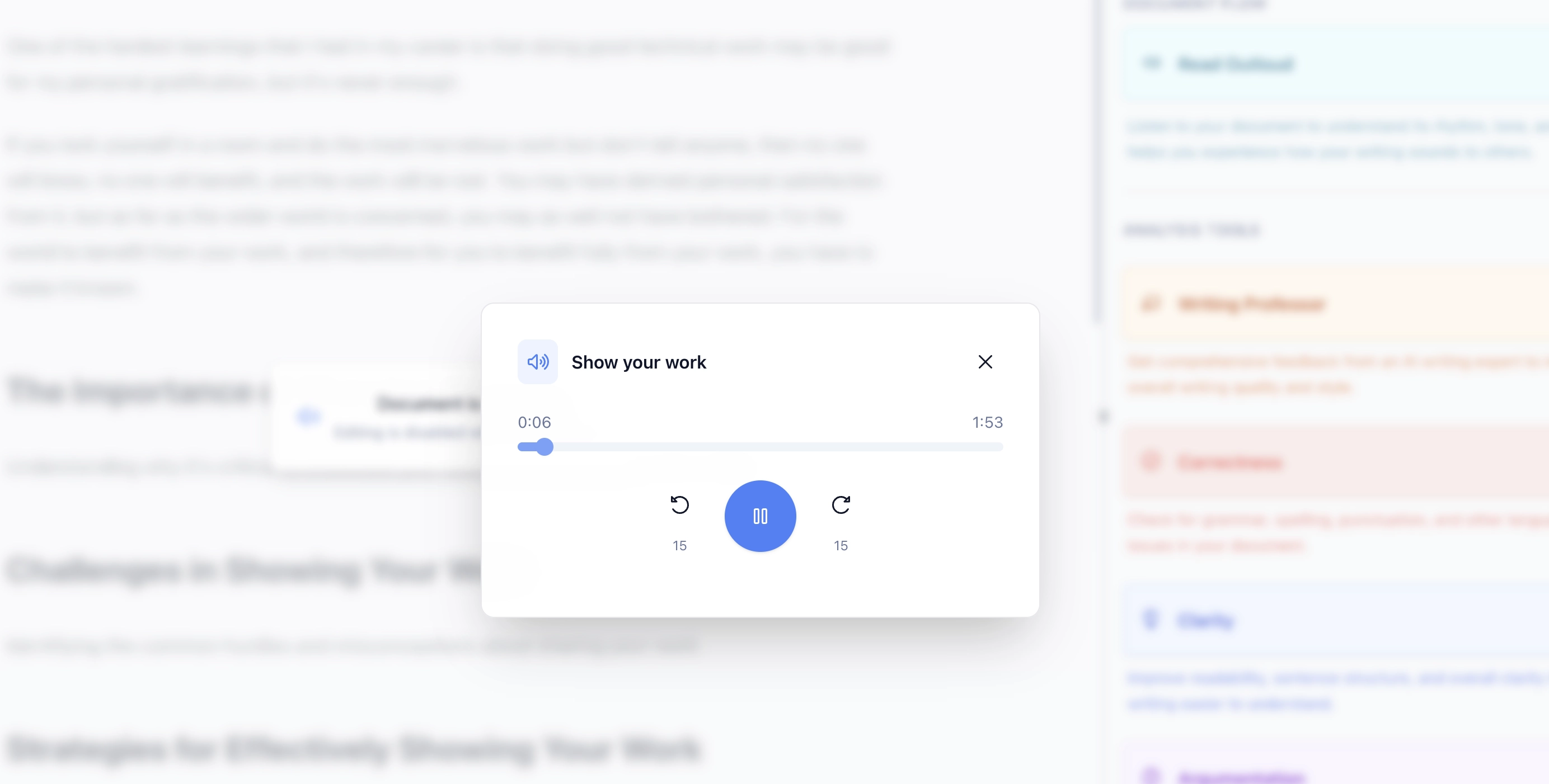 BlueTip Read Aloud - hear your document with natural AI voices